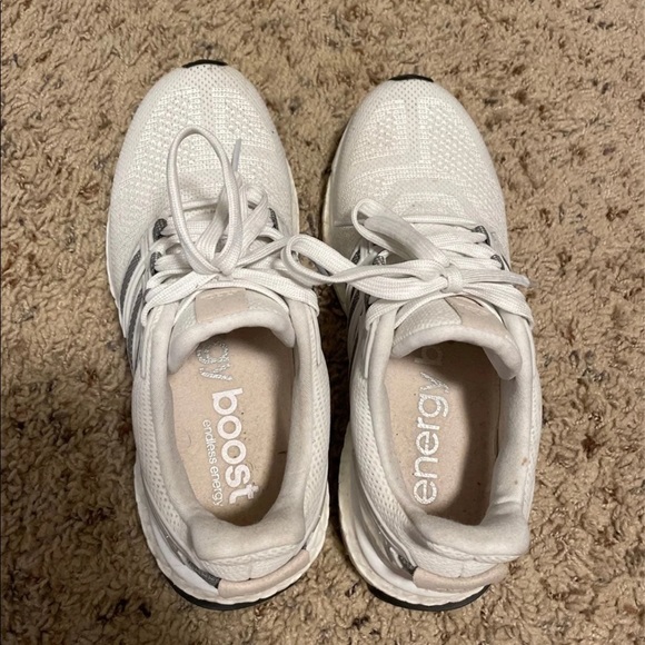 SOLD Adidas Energy Boost 3 White Gray - Picture 3 of 12